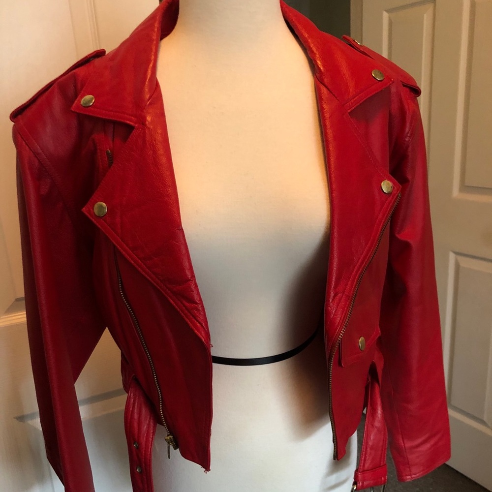 Beautiful Red leather jacket!